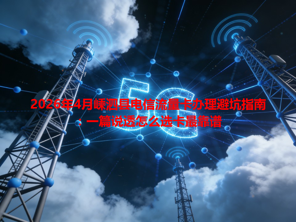 2026年4月嵊泗县电信流量卡办理避坑指南：一篇说透怎么选卡最靠谱
