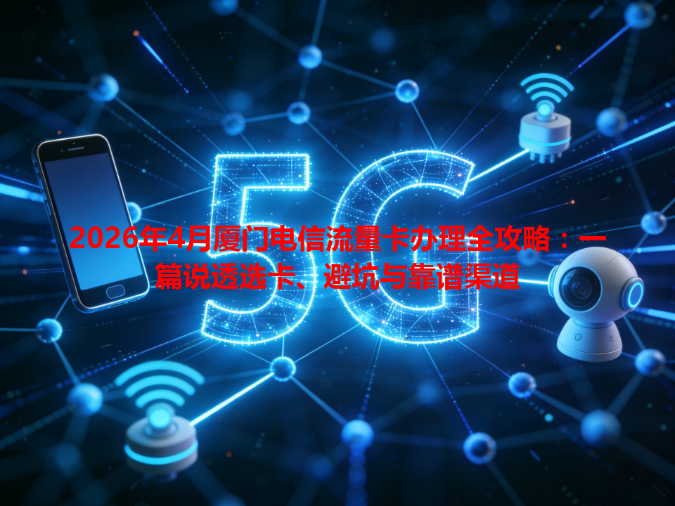 2026年4月厦门电信流量卡办理全攻略：一篇说透选卡、避坑与靠谱渠道