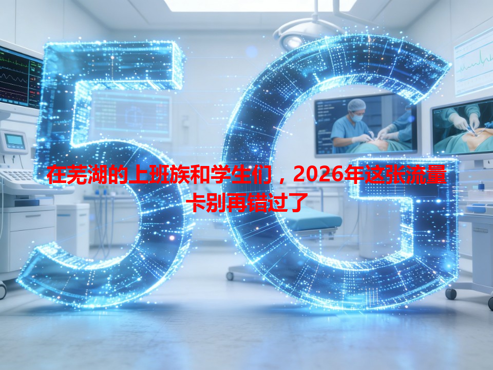 在芜湖的上班族和学生们，2026年这张流量卡别再错过了