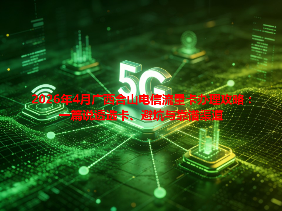 2026年4月广西合山电信流量卡办理攻略：一篇说透选卡、避坑与靠谱渠道