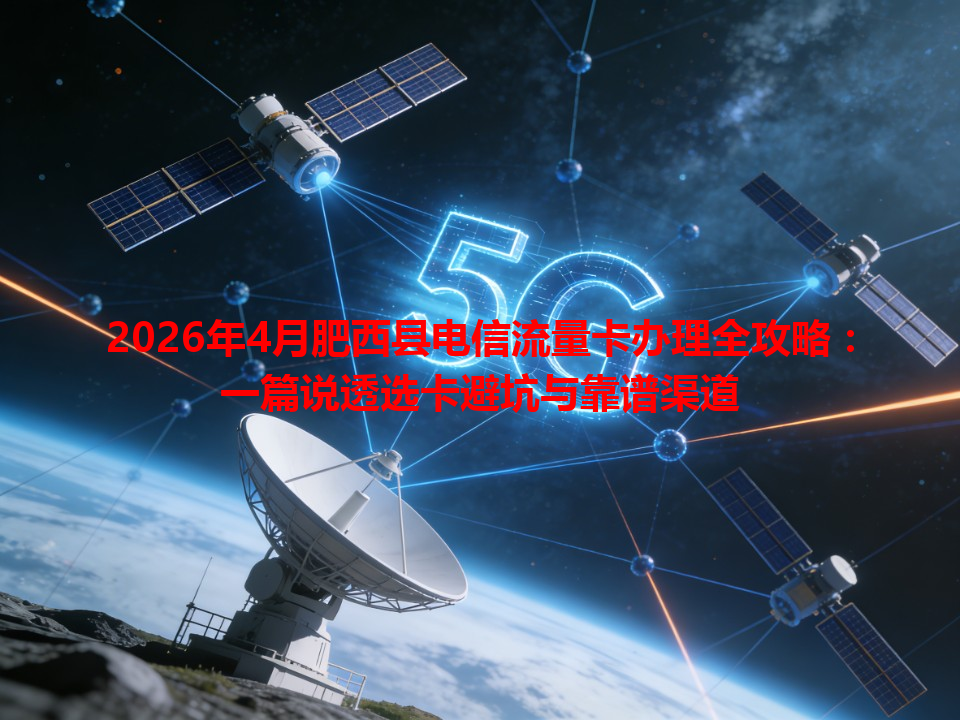 2026年4月肥西县电信流量卡办理全攻略：一篇说透选卡避坑与靠谱渠道
