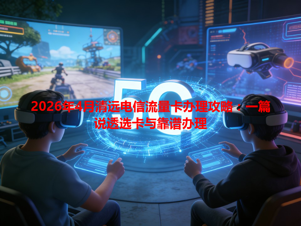 2026年4月清远电信流量卡办理攻略：一篇说透选卡与靠谱办理