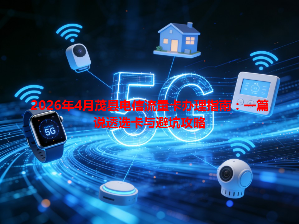 2026年4月茂县电信流量卡办理指南：一篇说透选卡与避坑攻略