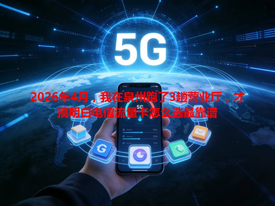 2026年4月，我在泉州跑了3趟营业厅，才搞明白电信流量卡怎么选最靠谱