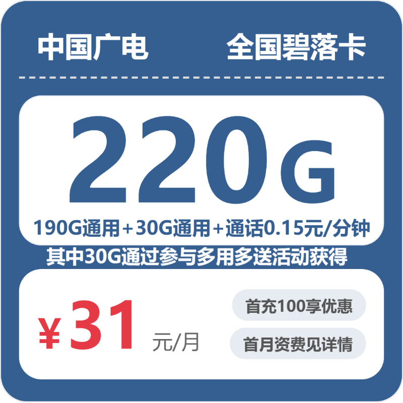 广电全国碧落卡-套餐资料+办理技巧