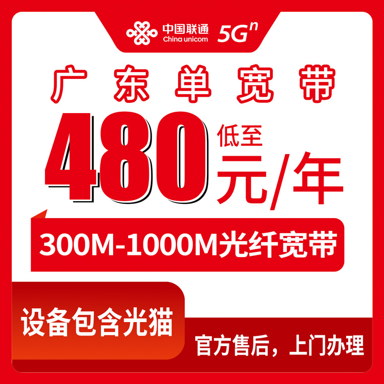 2026年10月15日广东省茂名市联通单宽带包年怎么选，300M到1000M资费全拆解
