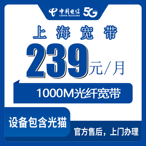 2026年10月23日上海市奉贤区电信1000M宽带怎么办？239元融合套餐各镇街道覆盖与装维实录